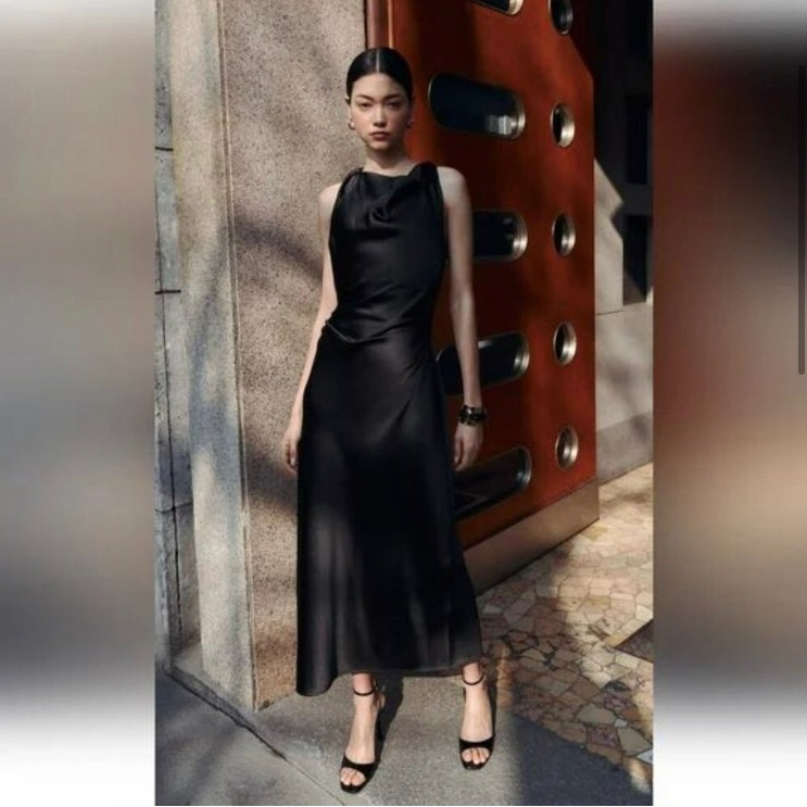 Zara Brown Midi Dress